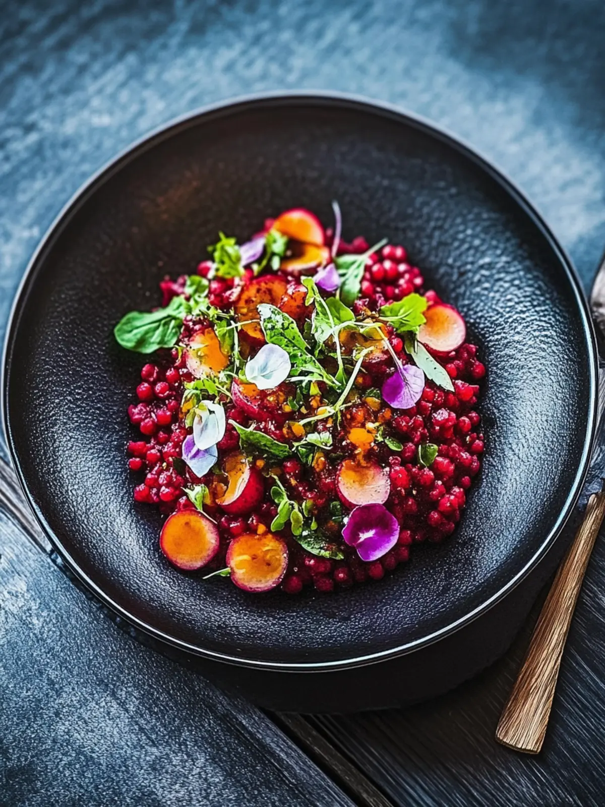 Rote Linsen-Salat mit Roter Bete