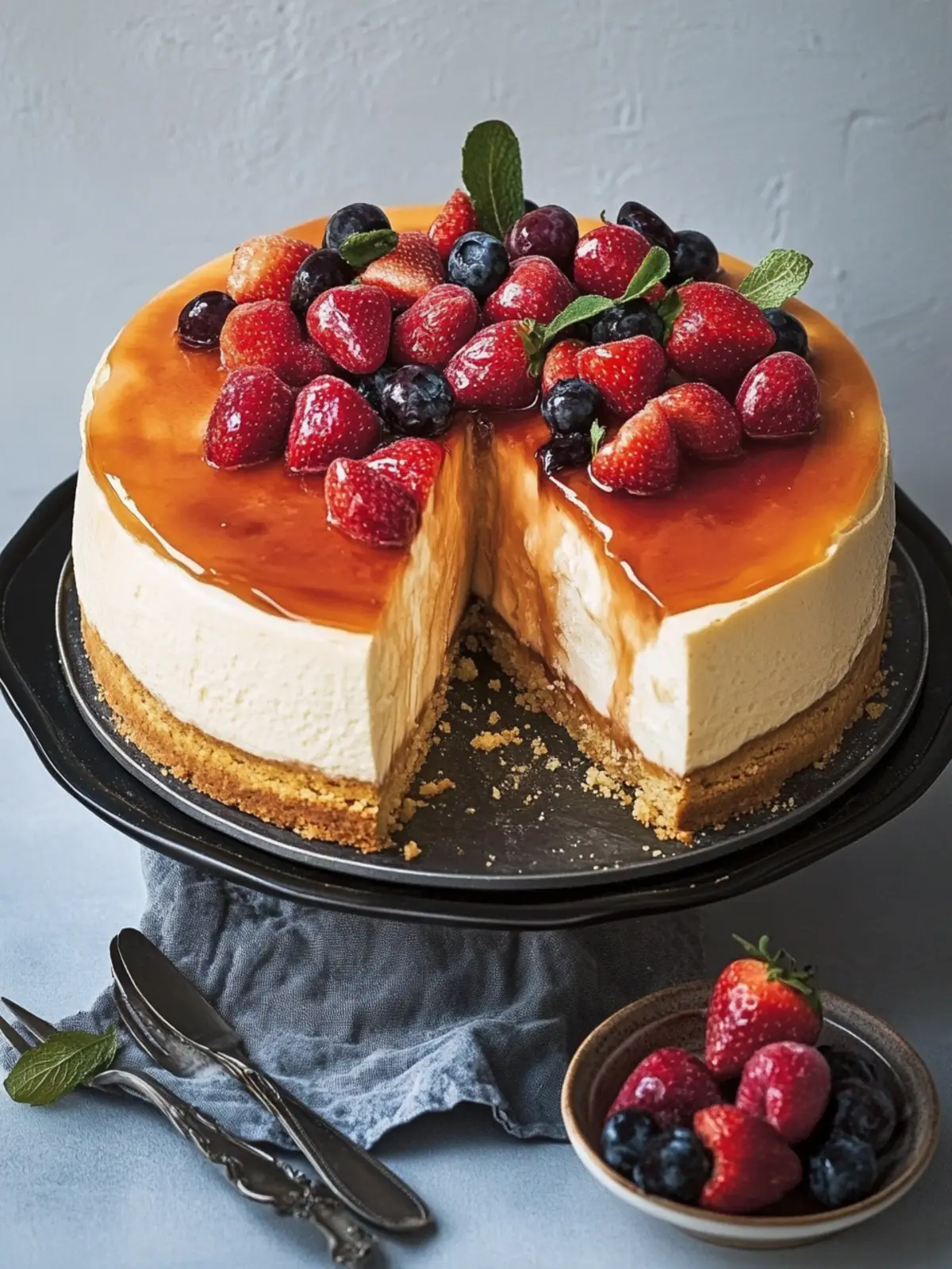 Gesalzene Karamellkäsekuchen