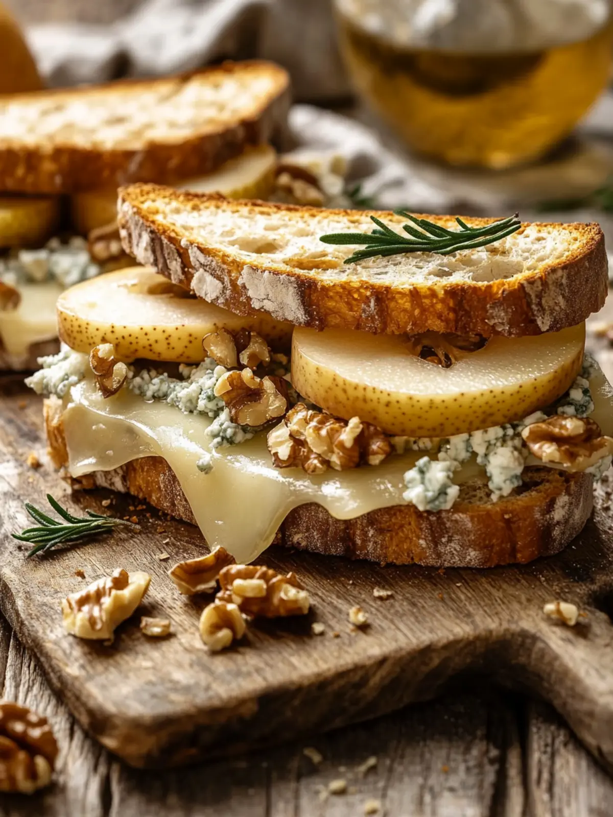 Gorgonzola, pear and walnut - the recipe for the sandwich 2.0