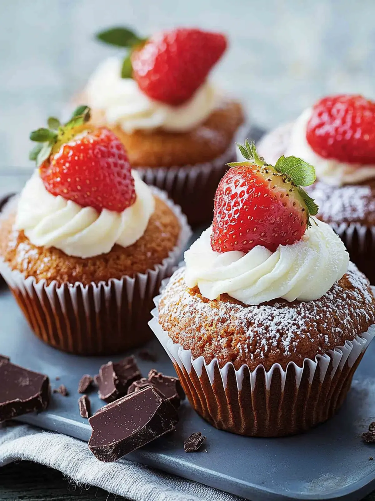 Erdbeer-Schoko-Muffins