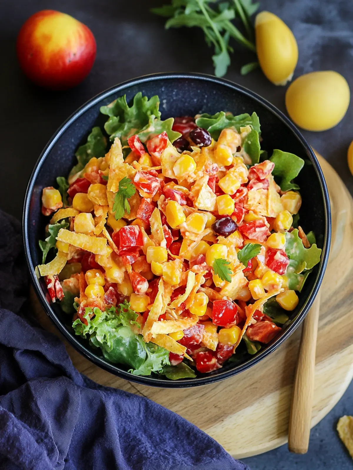 Paprika-Salat mit Mais