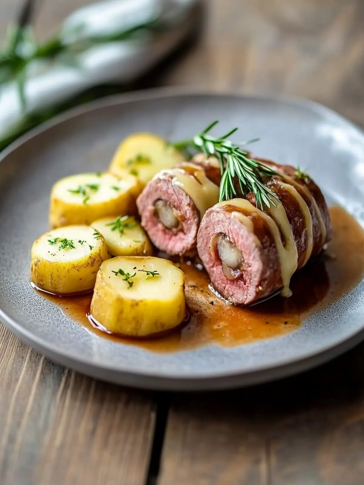 Thüringer Rinderrouladen mit Bratkartoffeln