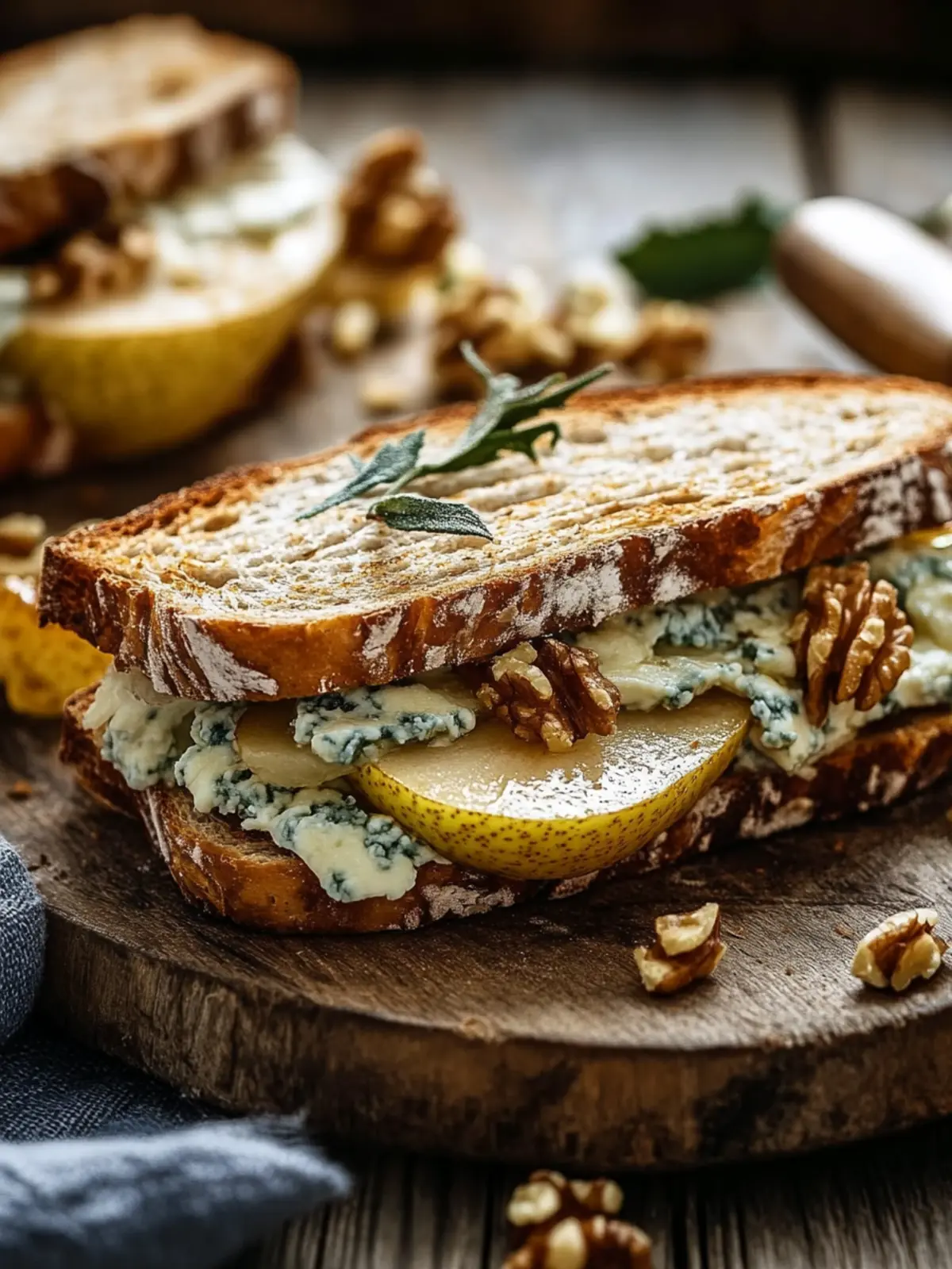 Gorgonzola, pear and walnut - the recipe for the sandwich 2.0