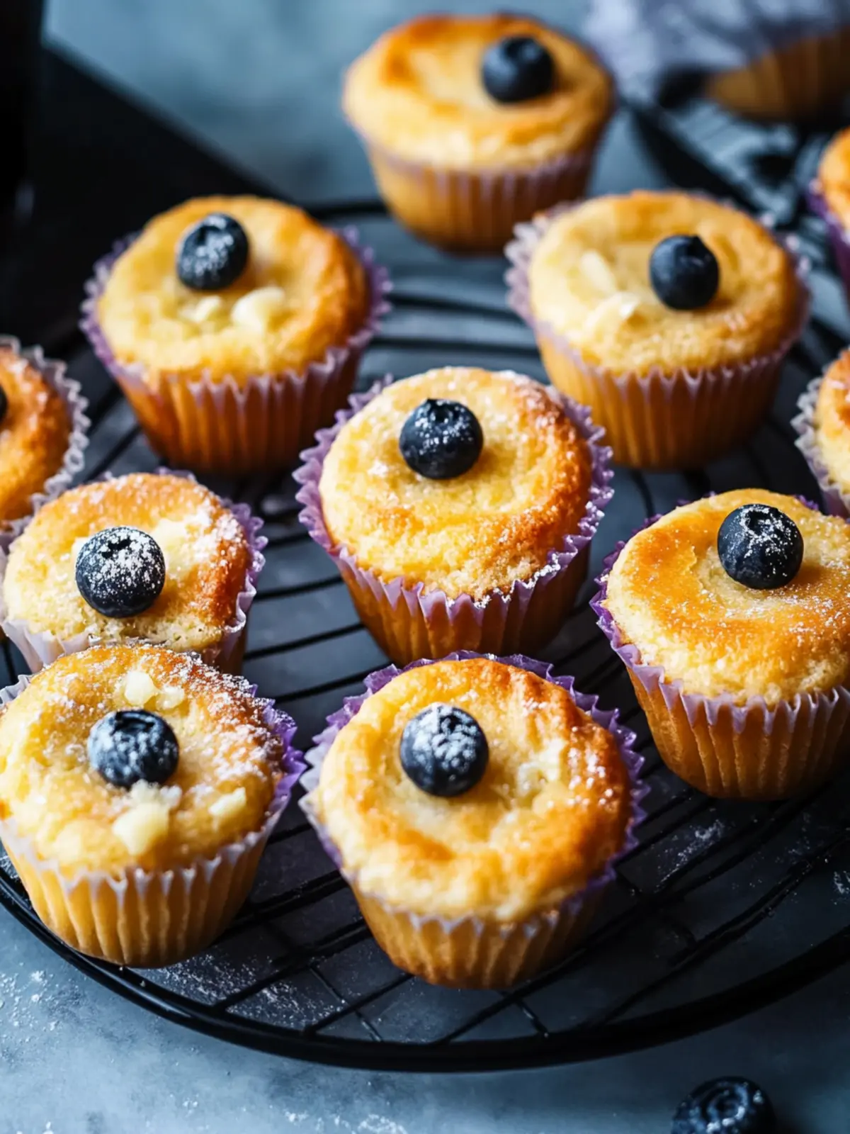 Käsekuchen-Muffins ohne Boden
