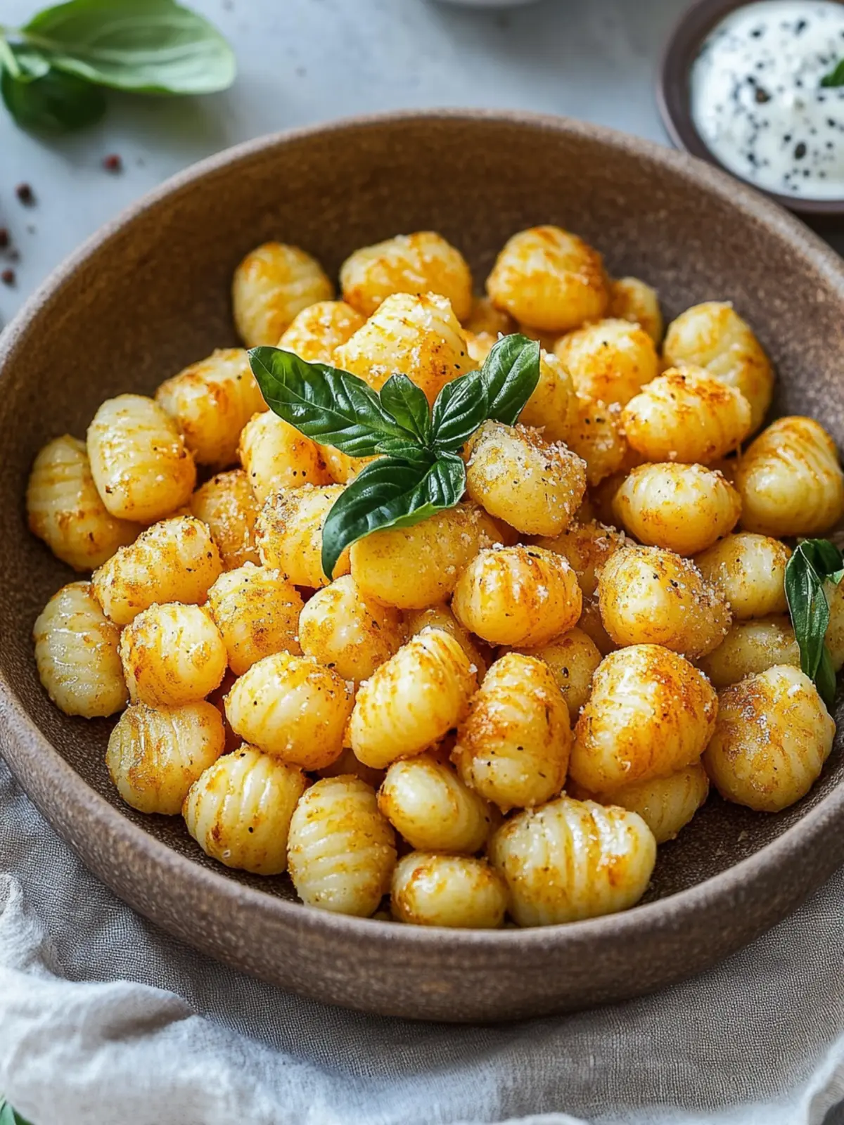 Gnocchi from the hot air fryer