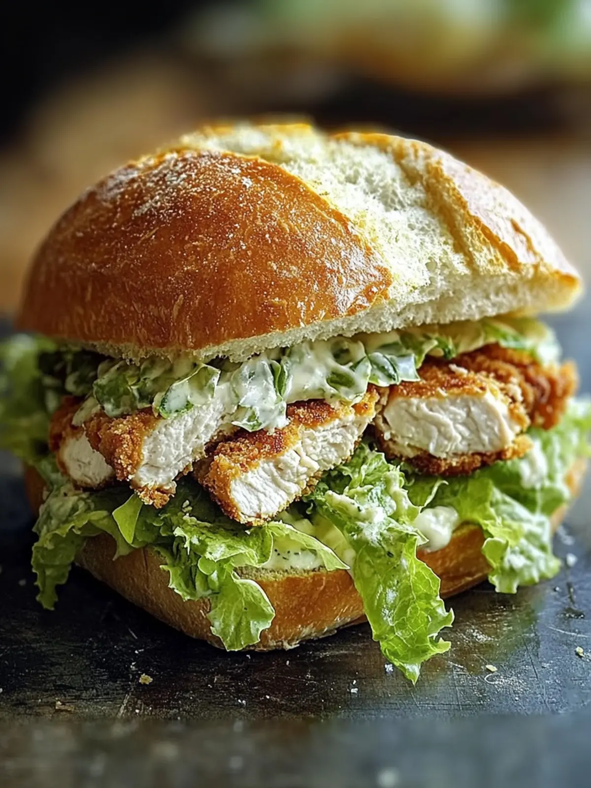 Knuspriges Chicken Caesar Sandwich: Einfach unwiderstehlich