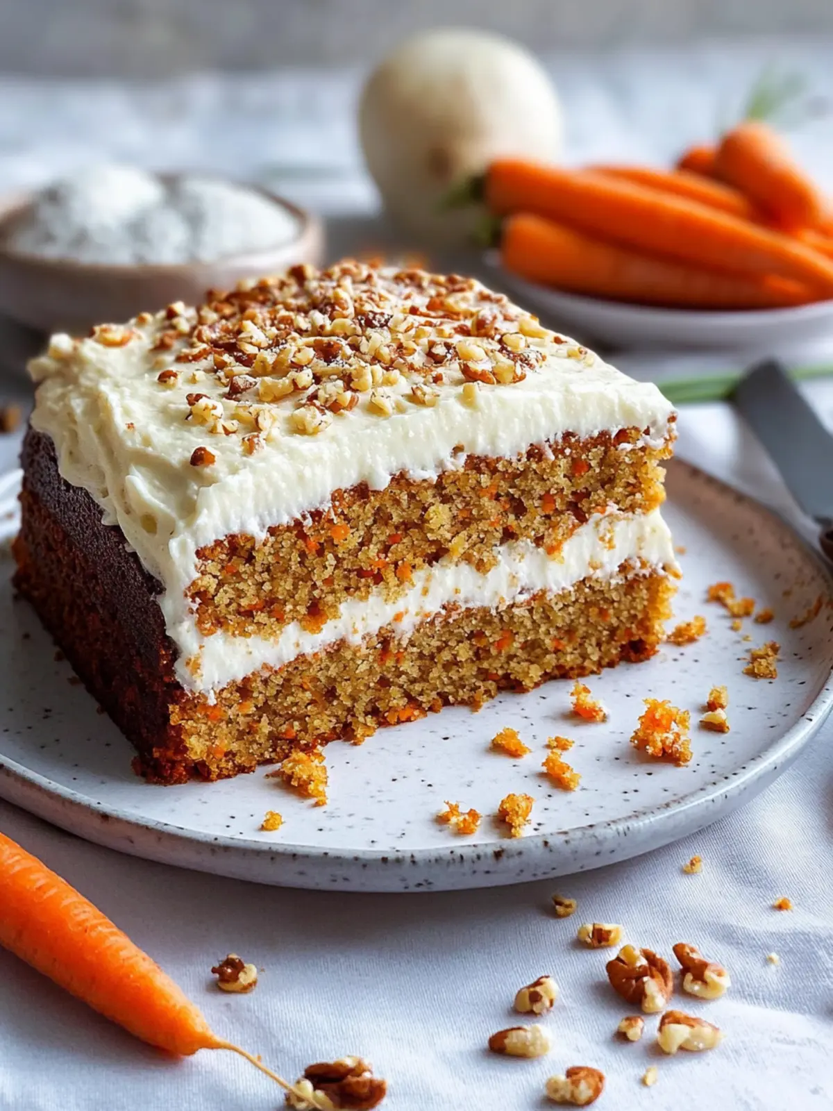 Carrot cake without flour: A low-carb wonder without gluten for sweet tooths
