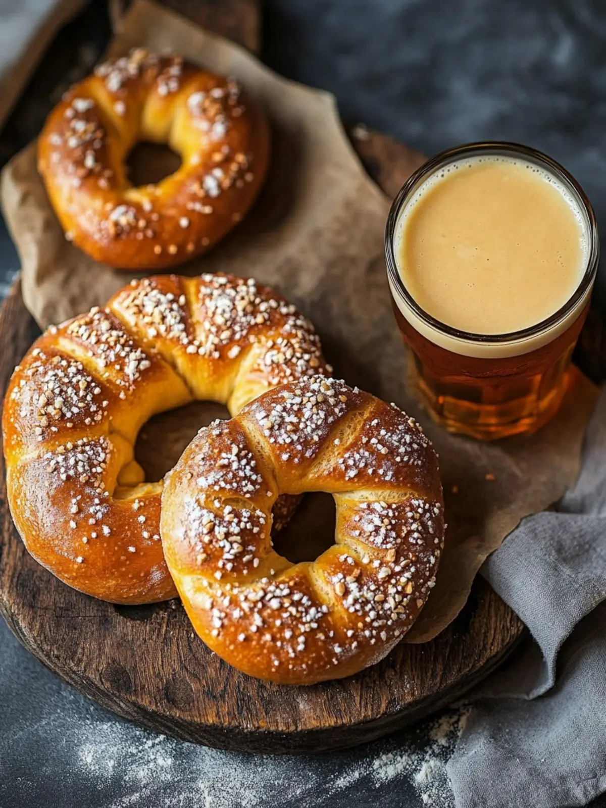 Brezeln mit Bierkäse-Dip