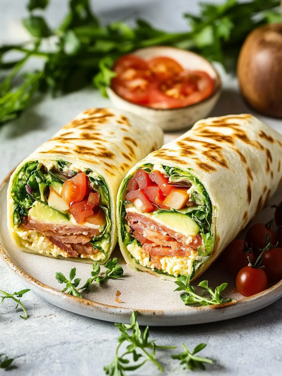 Hüttenkäse Wrap