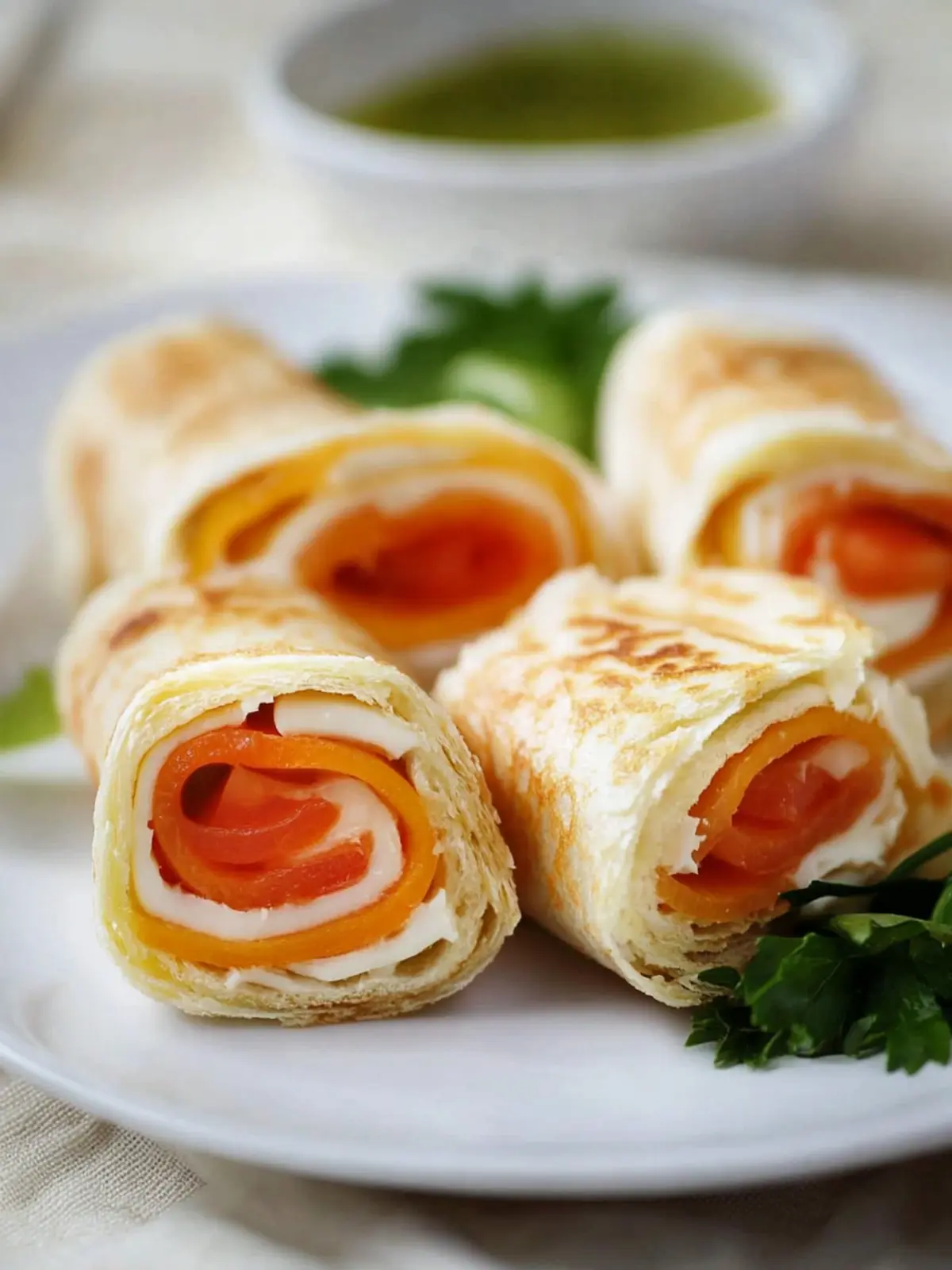 Roll-up-Sandwiches with cheese: Quick recipe for your next snack enjoyment