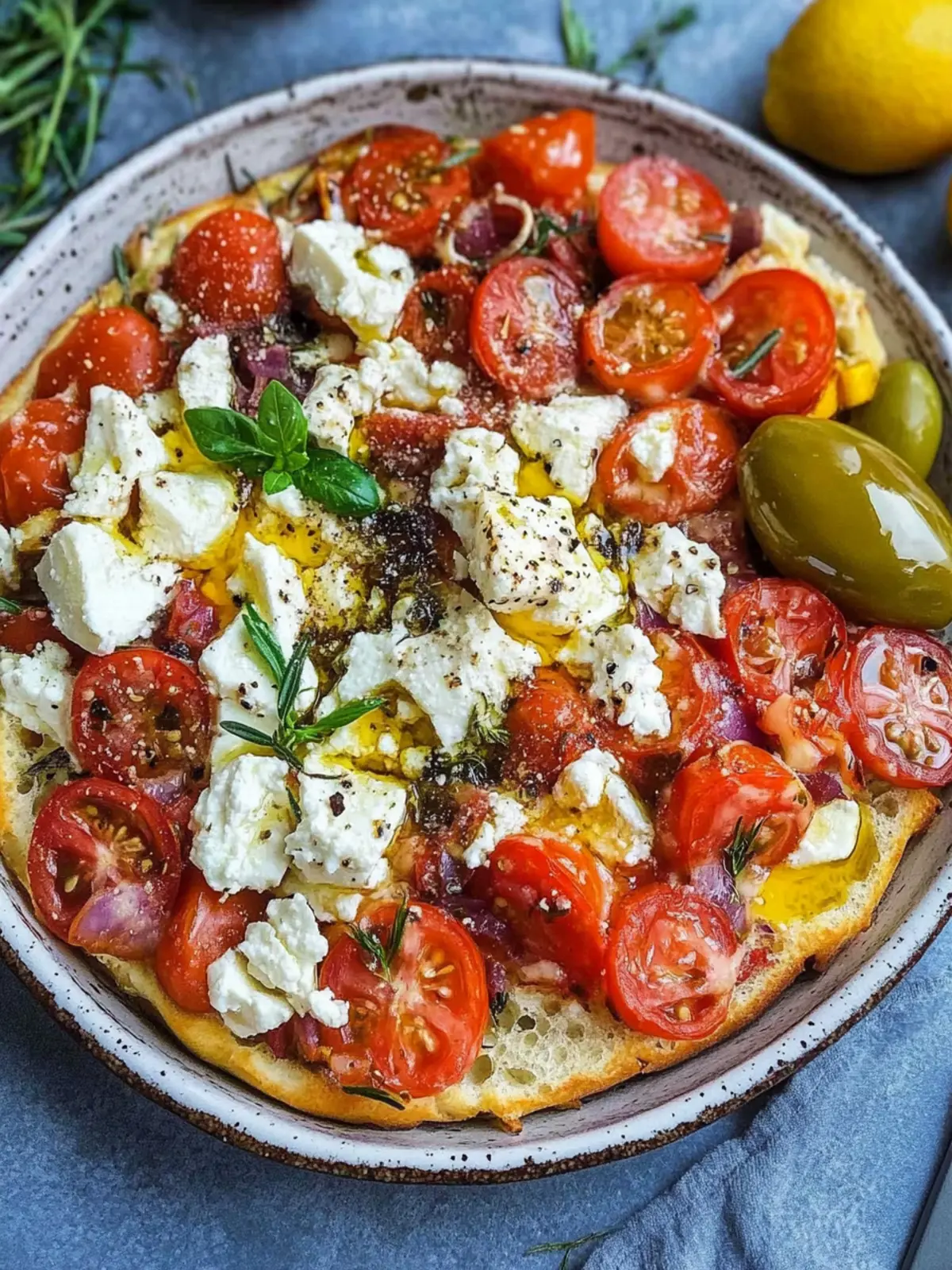Kritharaki Auflauf mit Feta