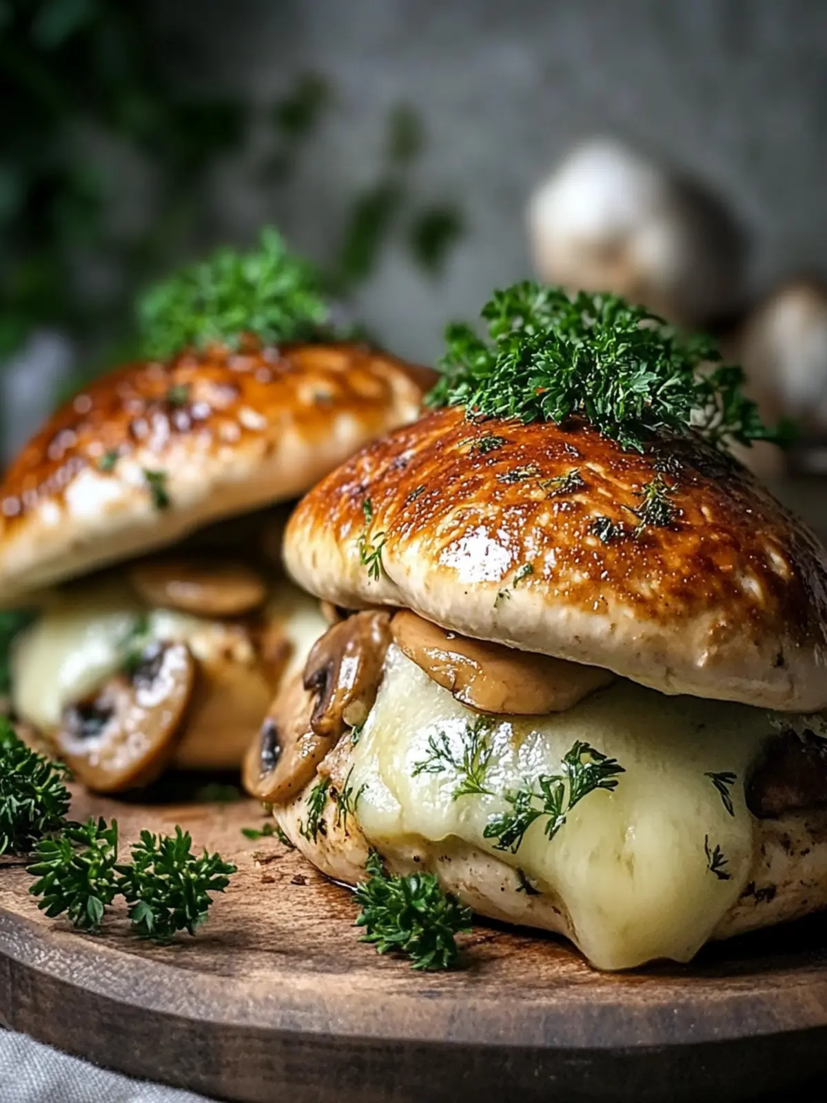 Hähnchen mit Pilzfüllung