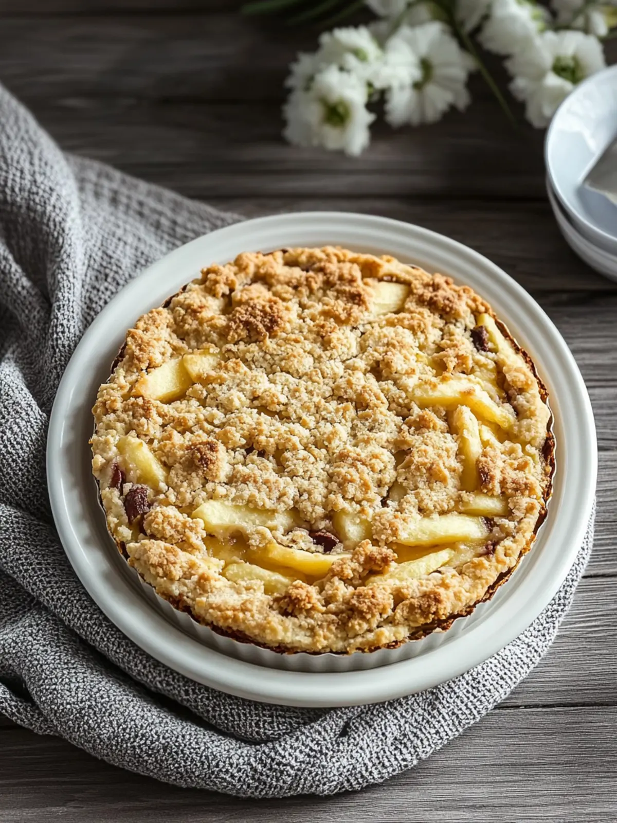 Apfelstreuselkuchen Käsekuchen