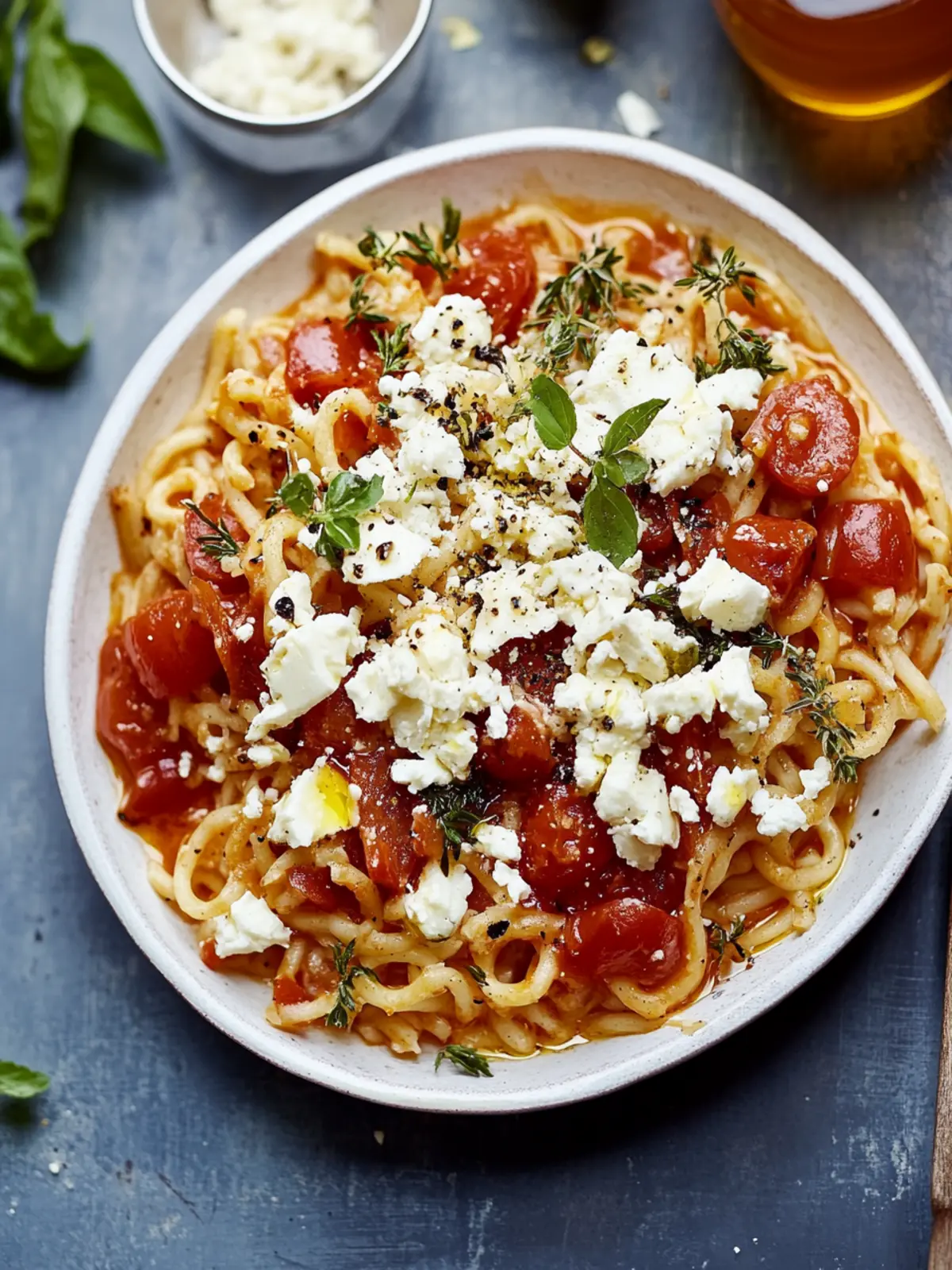 Griechischer Hack-Nudel-Auflauf mit Feta (Kritharaki-Auflauf)