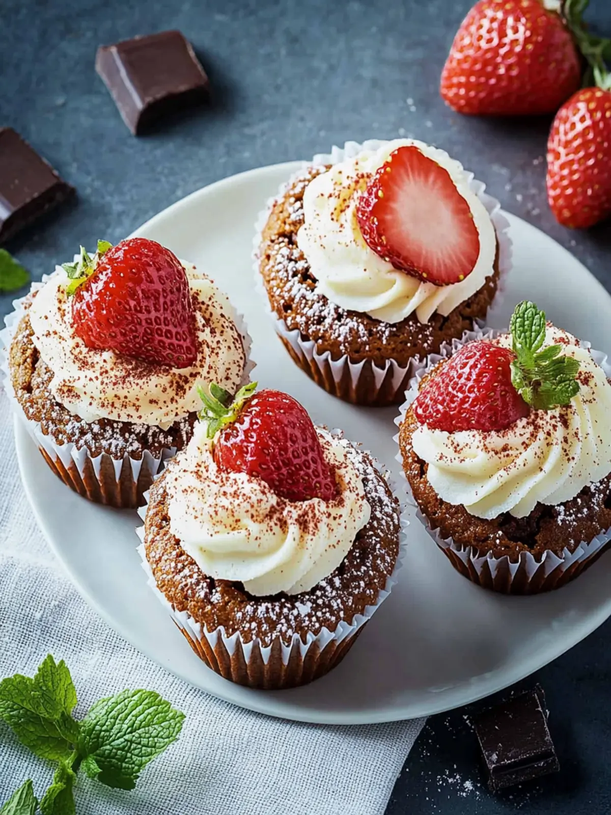 Erdbeer-Schoko-Muffins