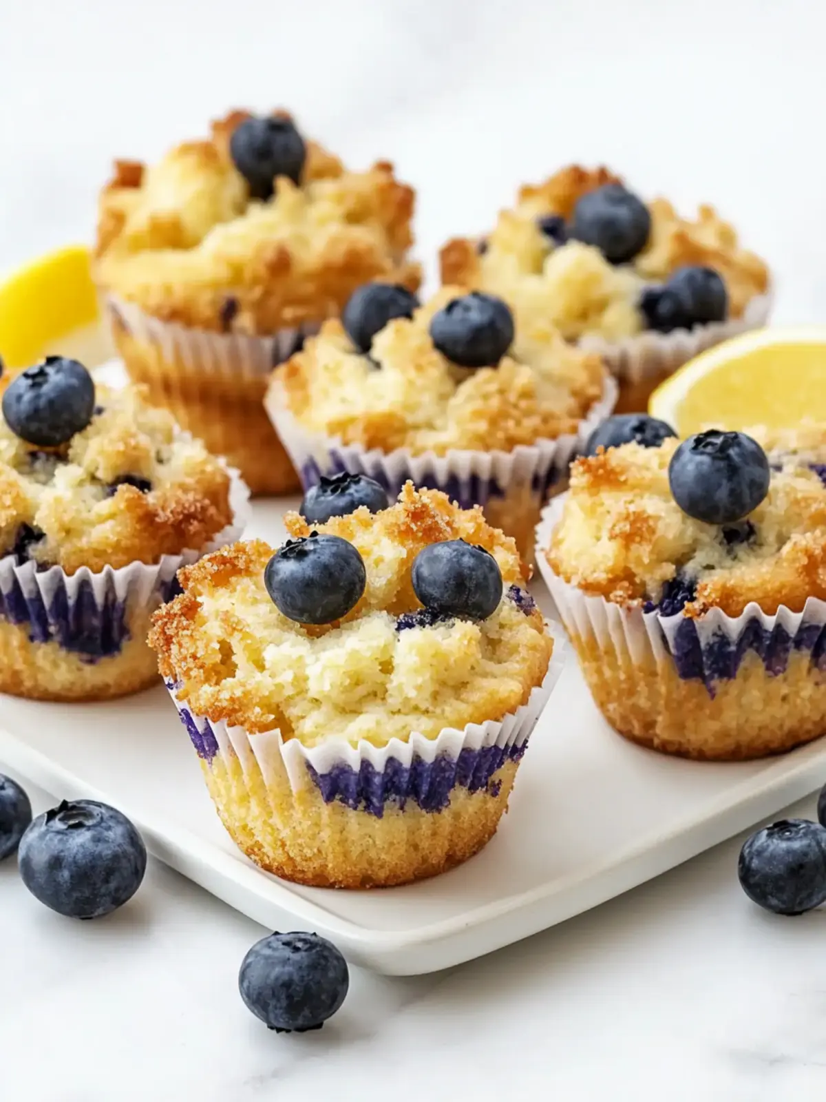 Blaubeermuffins mit Streusel - zuckerfrei und gesund