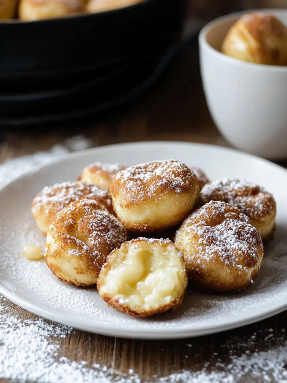 Apfel Quarkbällchen in der Heißluftfritteuse