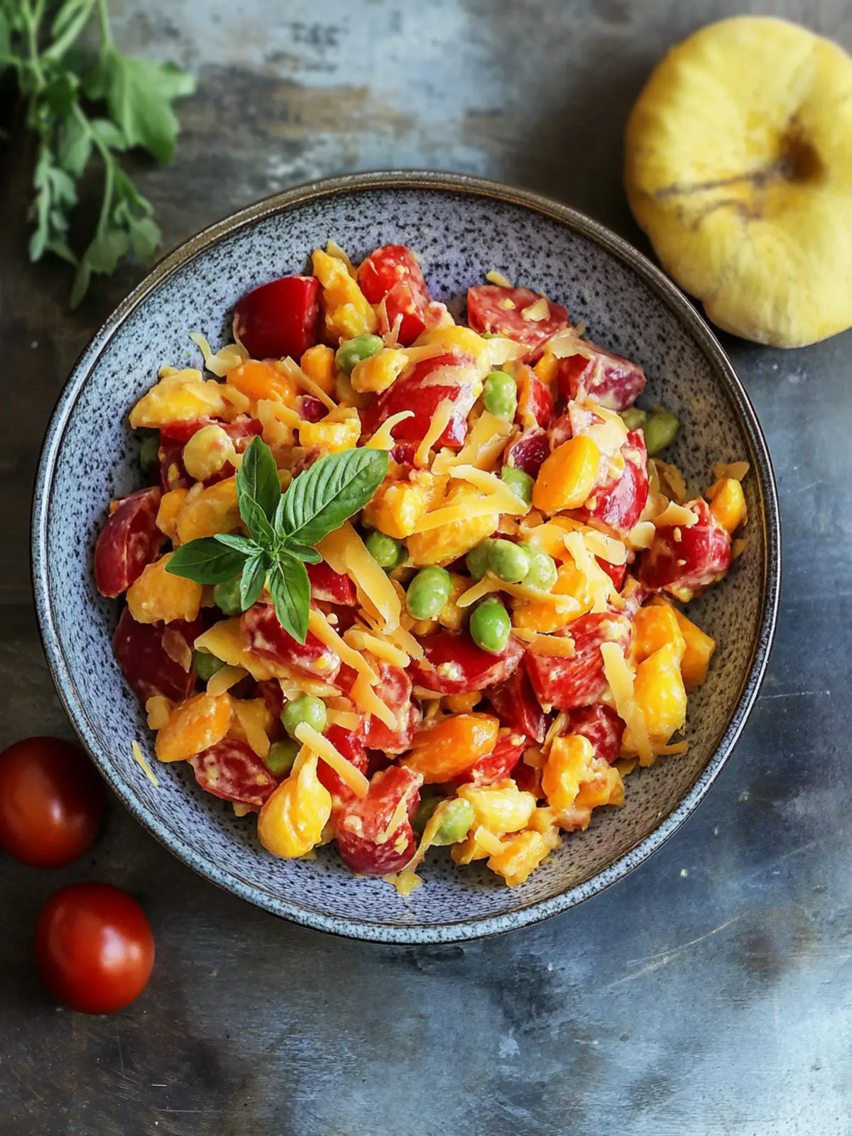 Paprika-Salat mit Mais