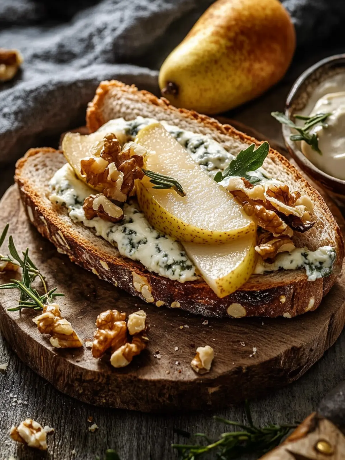 Gorgonzola, pear and walnut - the recipe for the sandwich 2.0