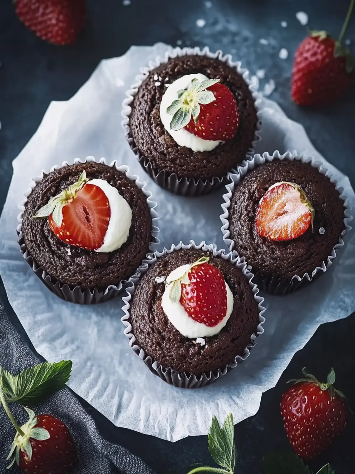 Erdbeer-Schoko-Muffins