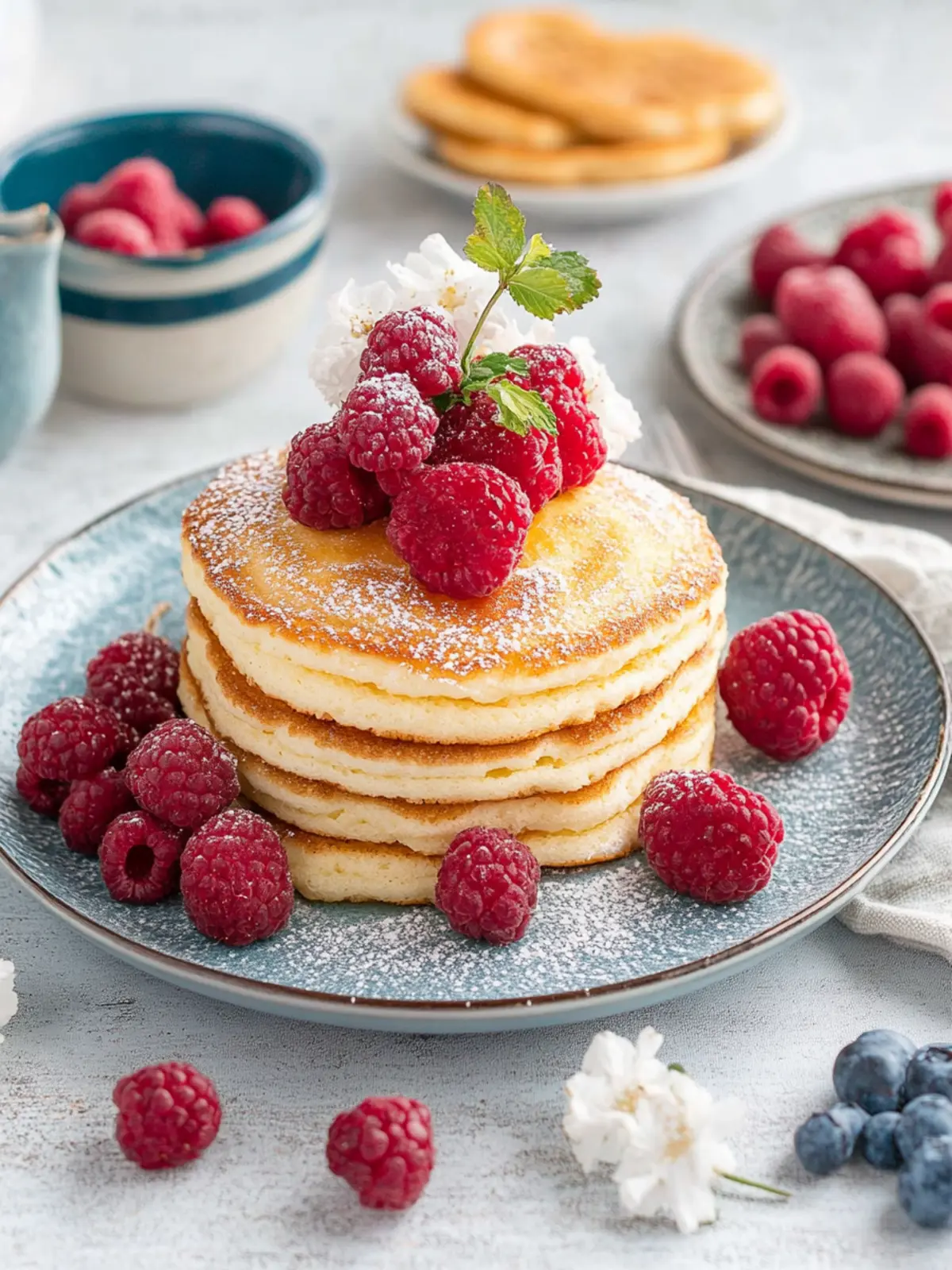Fluffige süße Eierkuchen