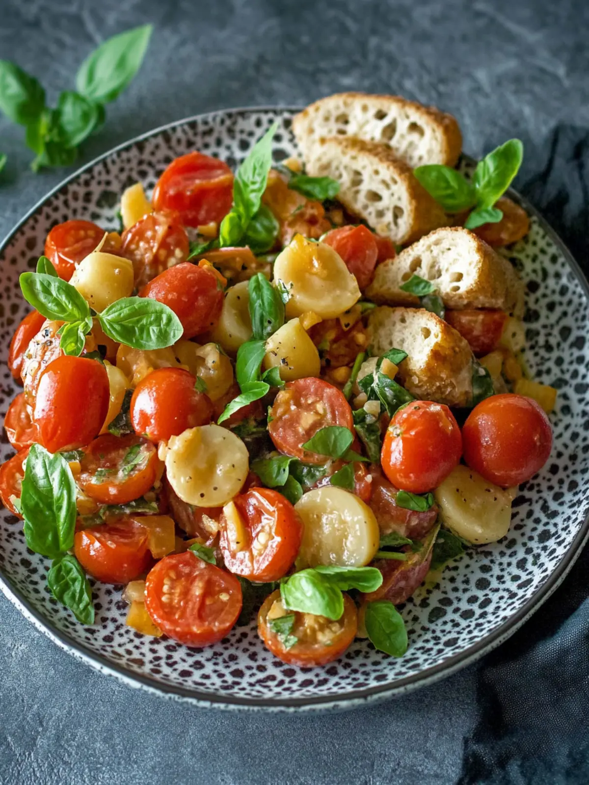 Marinierter Bohnen-Salat mit Tomaten