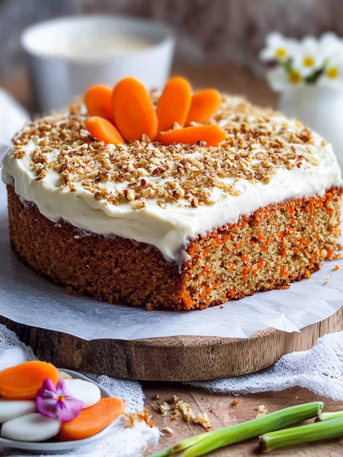 Carrot cake without flour: A low-carb wonder without gluten for sweet tooths