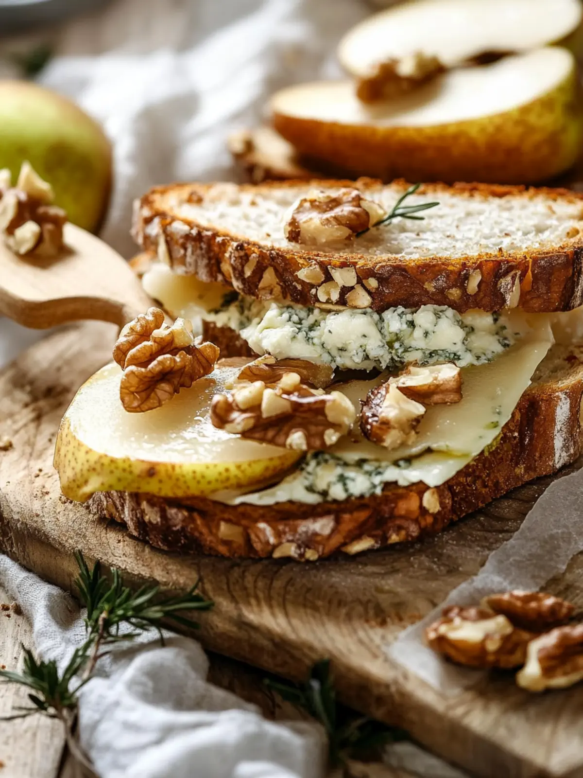 Gorgonzola, pear and walnut - the recipe for the sandwich 2.0