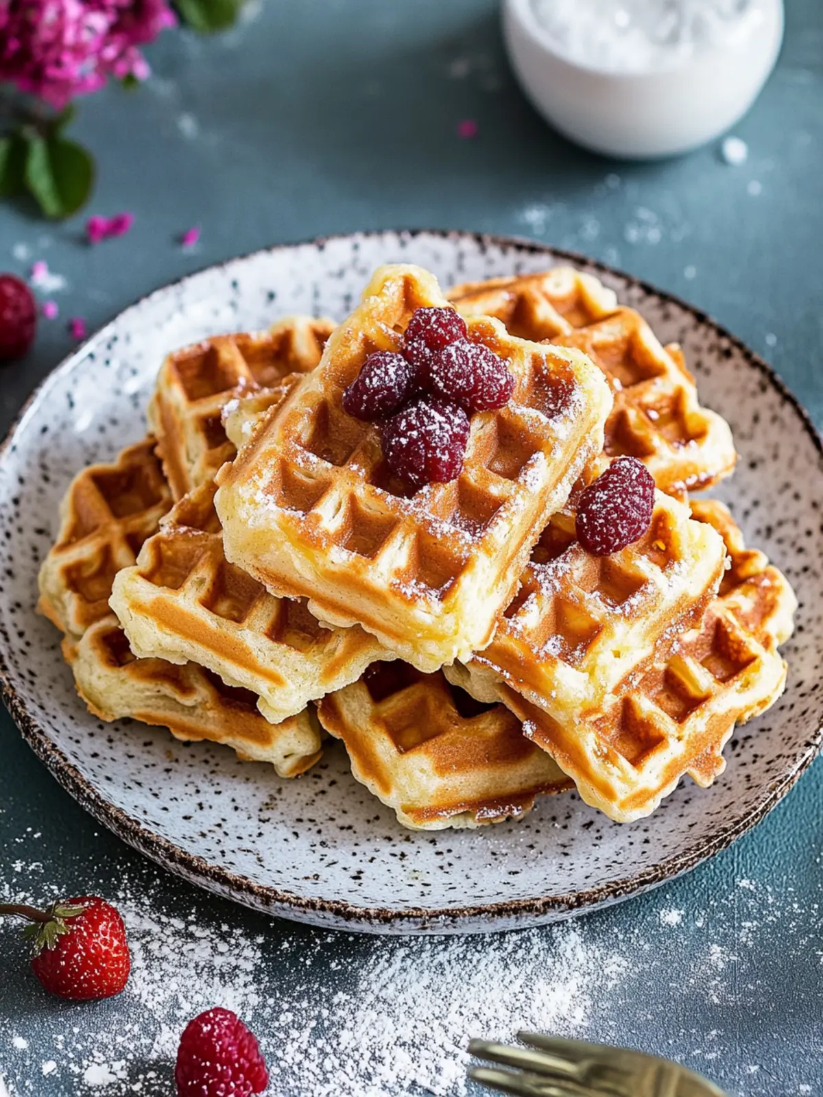 Lütticher Zuckerwaffeln mit Hagelzucker