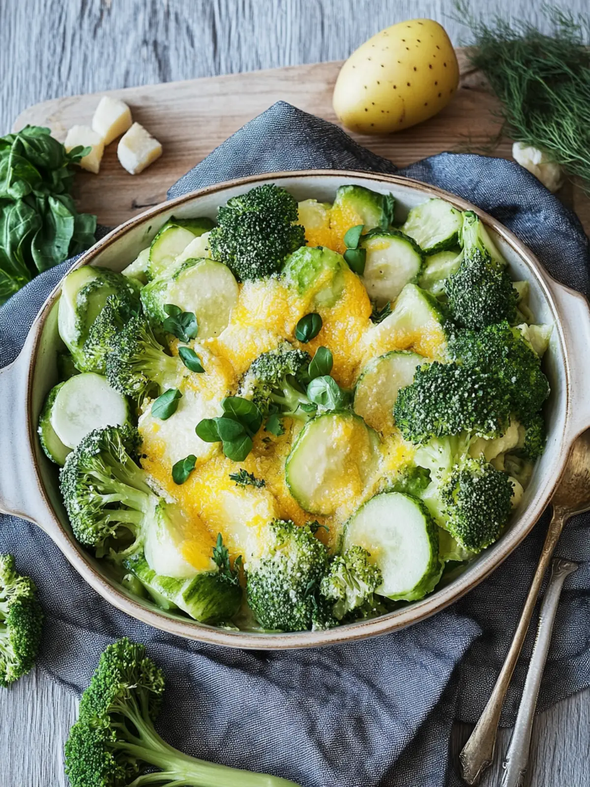 Kartoffel-Brokkoli-Auflauf einfach gemacht