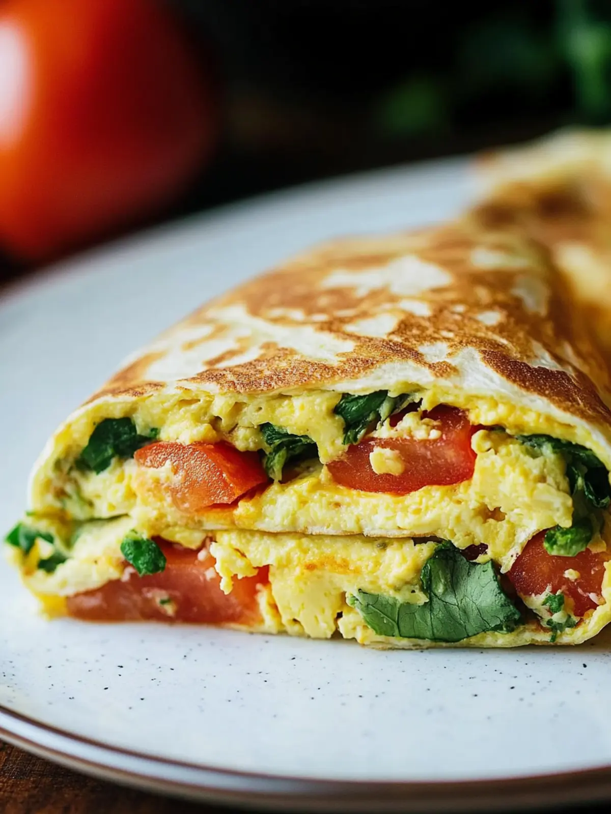 Proteinreiches Frühstück: Nico Abrells veganes Frühstücks-Omelette als Wrap-Variante