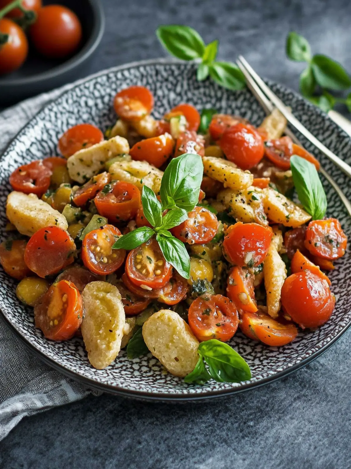 Marinierter Bohnen-Salat mit Tomaten