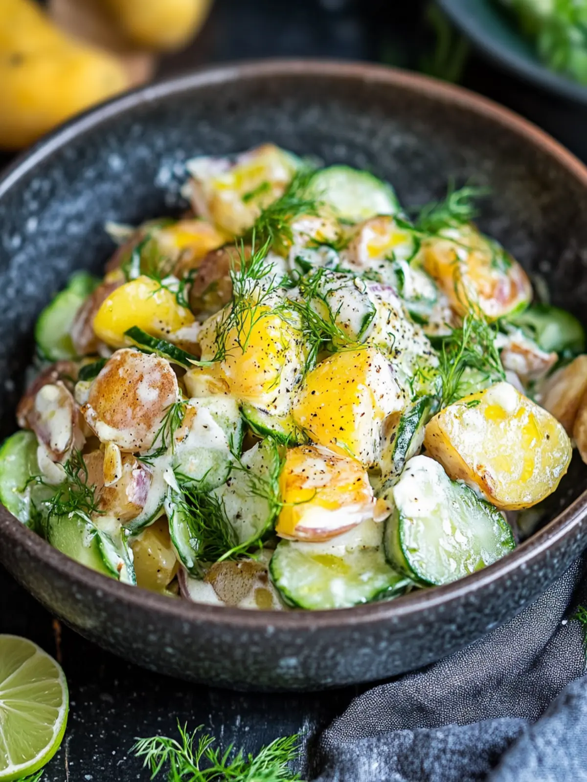 Knuspriger Kartoffelsalat: Knusprig & lecker