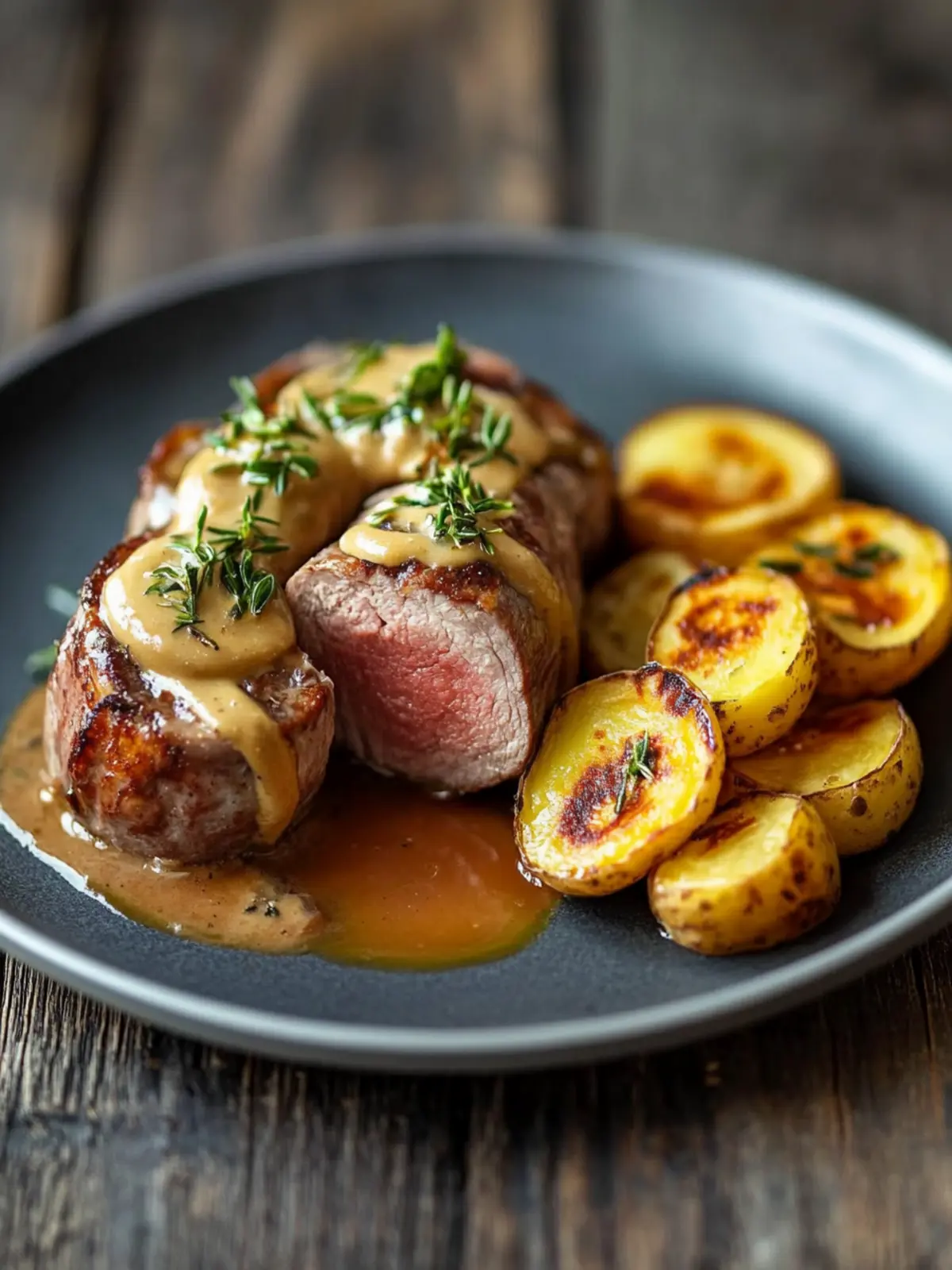 Thüringer Rinderrouladen mit Bratkartoffeln