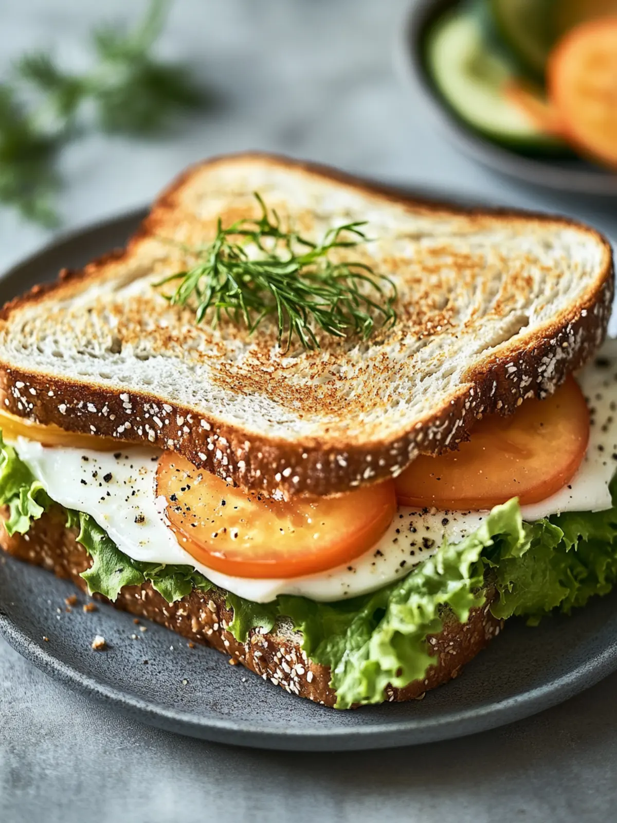 Schnelle Spiegelei-Sandwiches mit Käse zum Frühstück