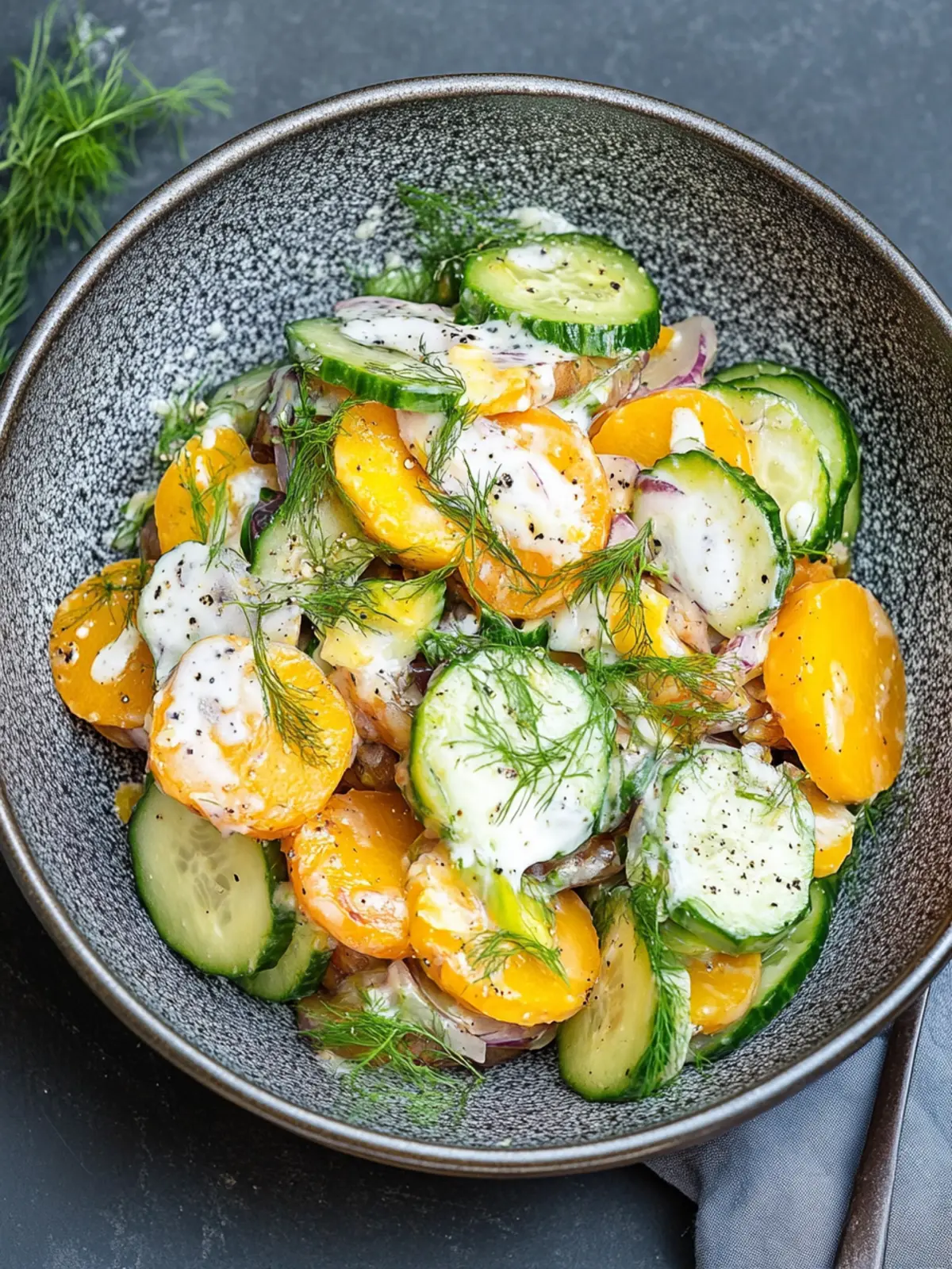 Knuspriger Kartoffelsalat: Crunchy & lecker