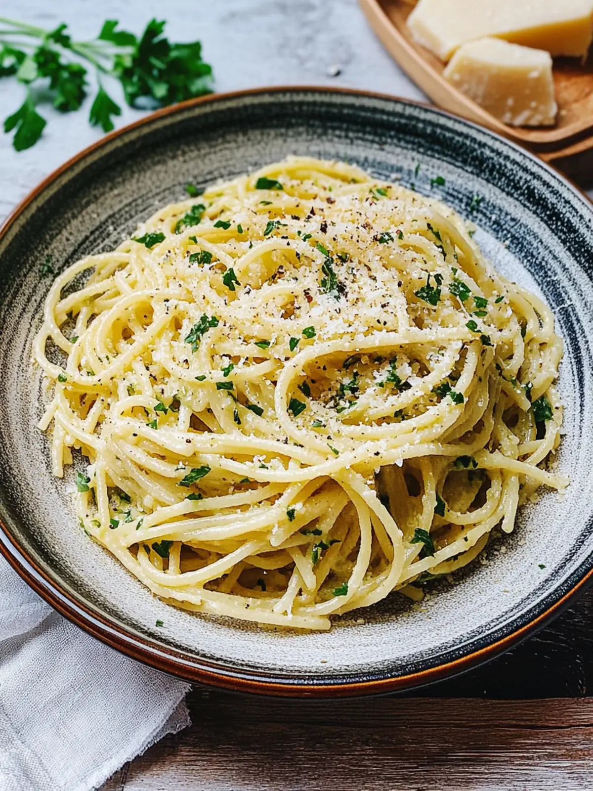 Knoblauch Spaghetti