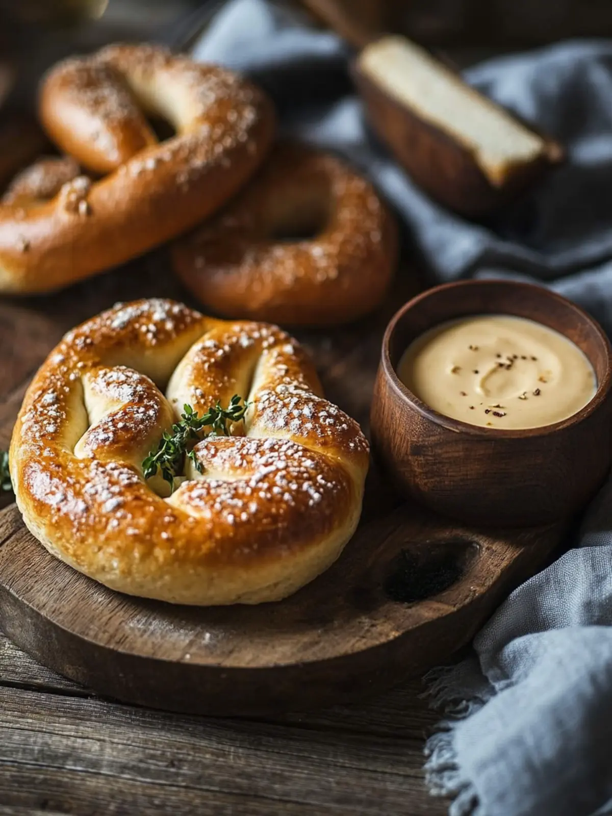 Brezeln mit Bierkäse-Dip