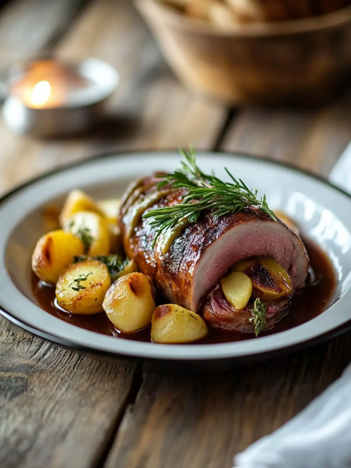 Thüringer Rinderrouladen mit Bratkartoffeln