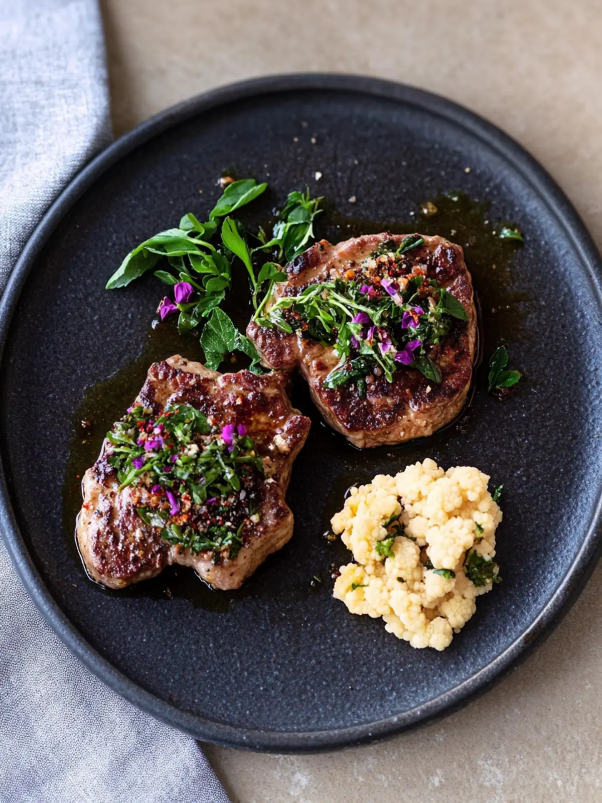 Gebackene Blumenkohlsteaks