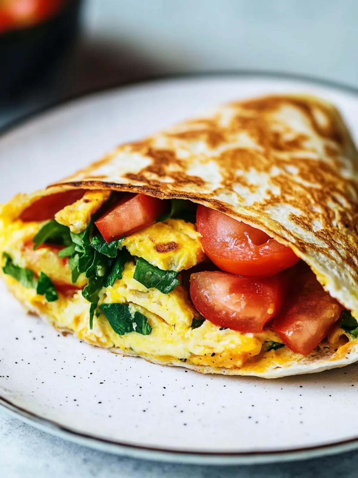 Proteinreiches Frühstück: Nico Abrells veganes Frühstücks-Omelette als Wrap-Variante