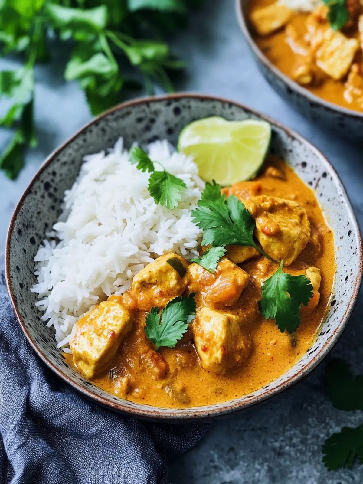 Indisches Curry mit Hähnchen