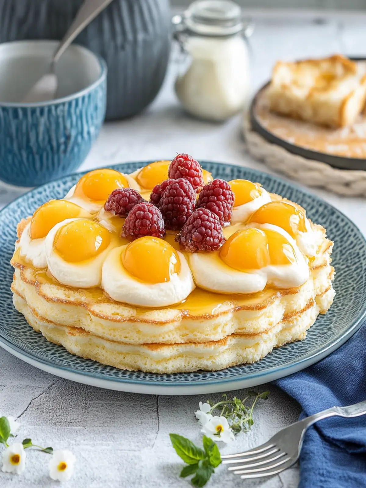 Fluffige süße Eierkuchen