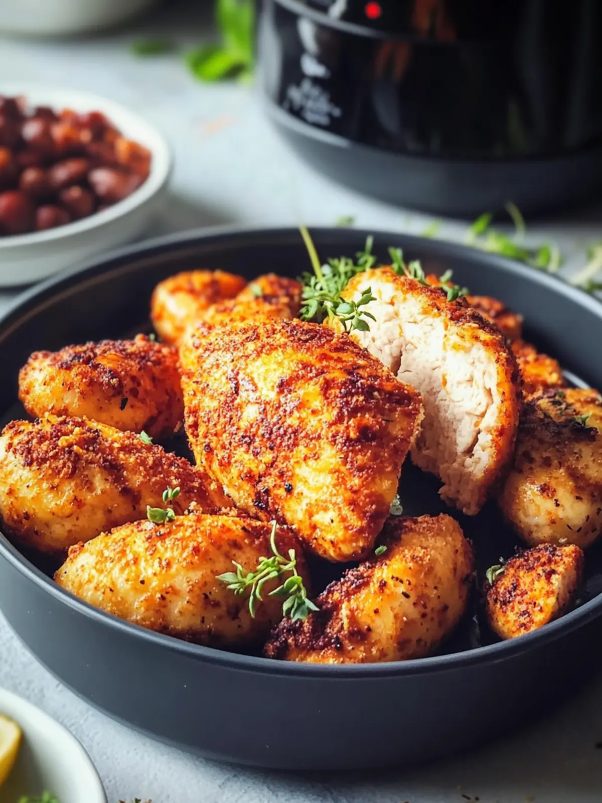 Saftige Hähnchenbrust im Airfryer