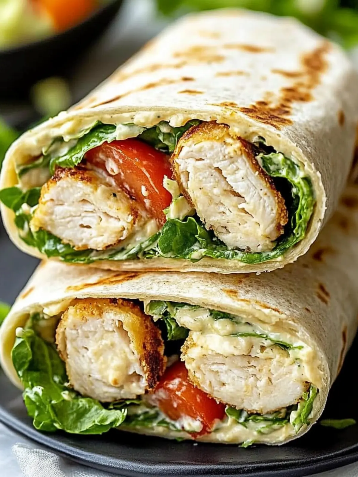 Hühnchen Caesar Wrap