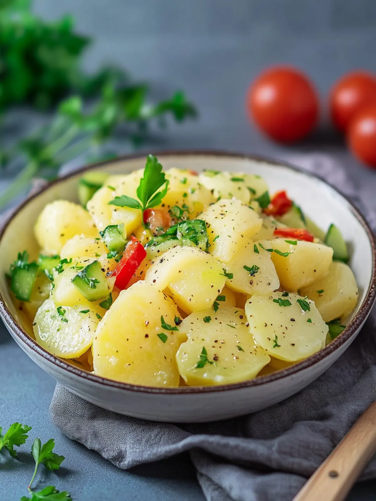 Falscher Low Carb Kartoffelsalat schwäbischer Art