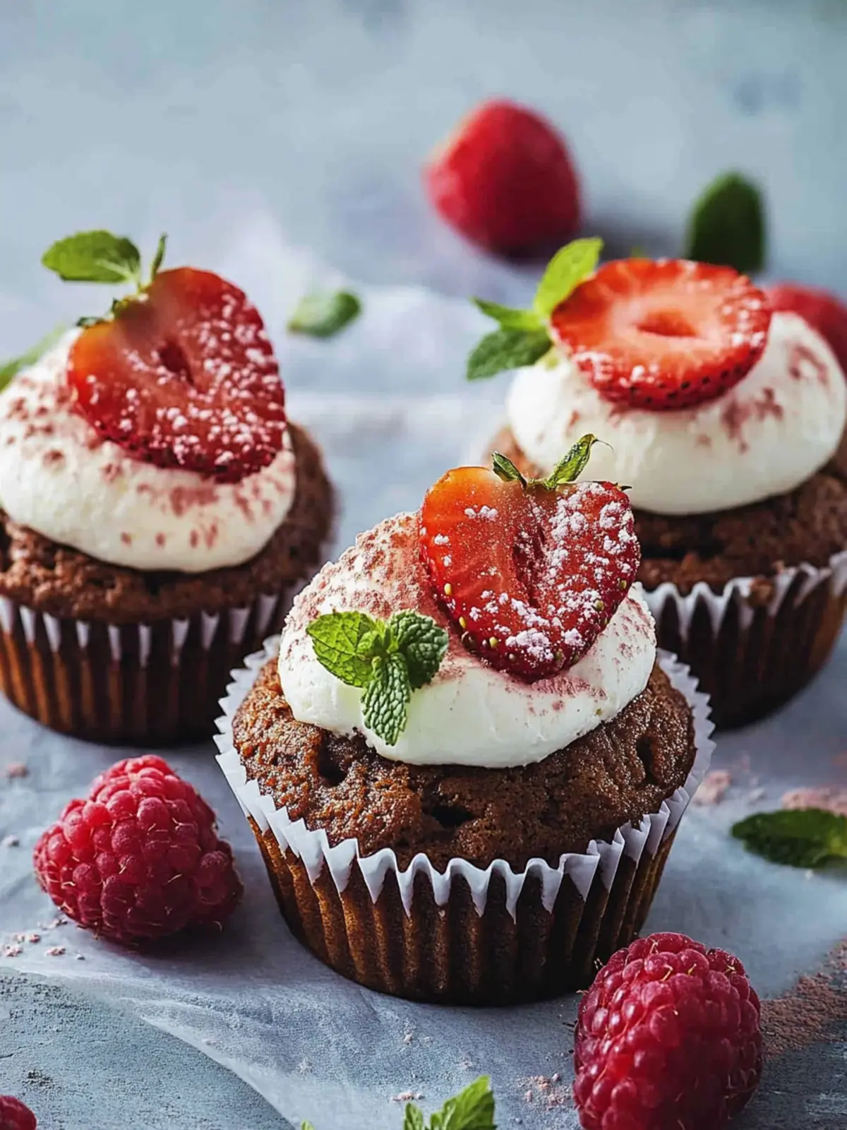 Erdbeer-Schoko-Muffins