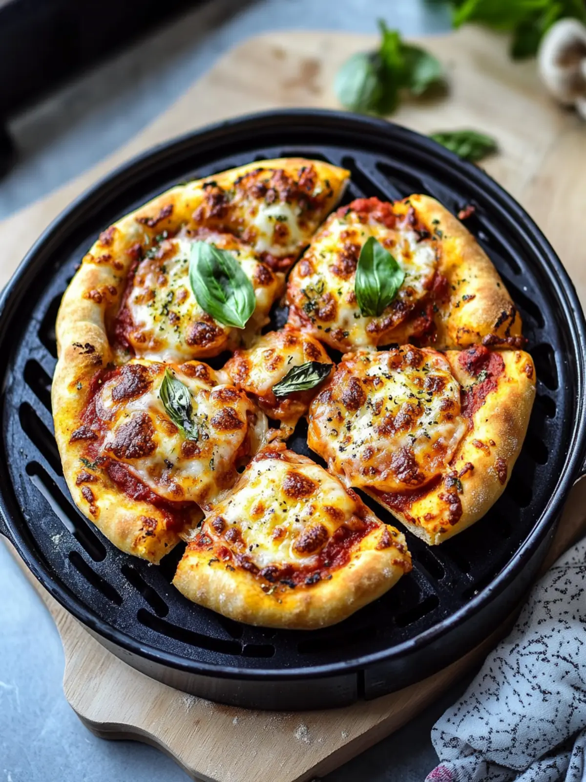 Airfryer Pizzaschnecken XL im BBQ-Stil