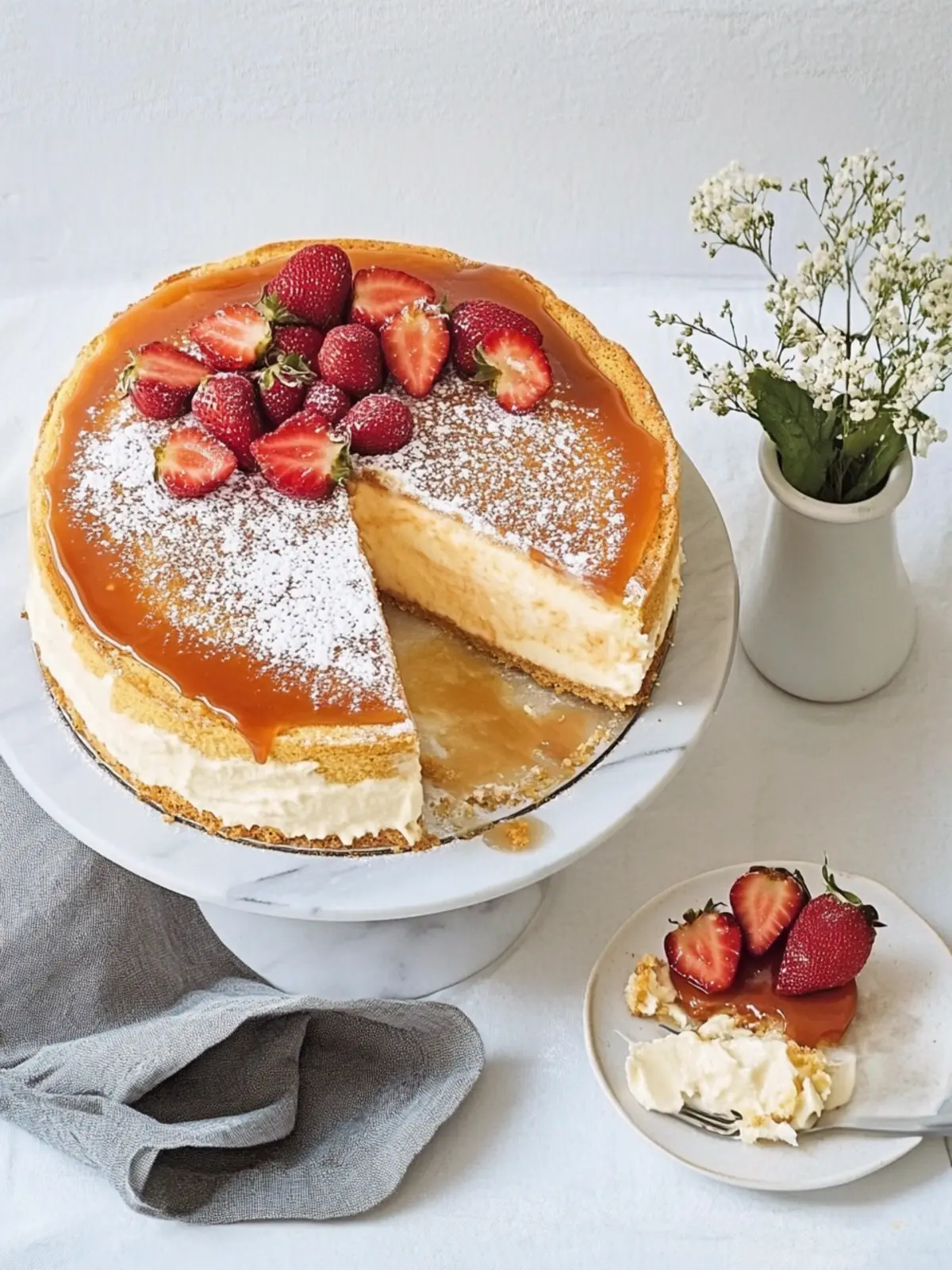 Gesalzene Karamellkäsekuchen