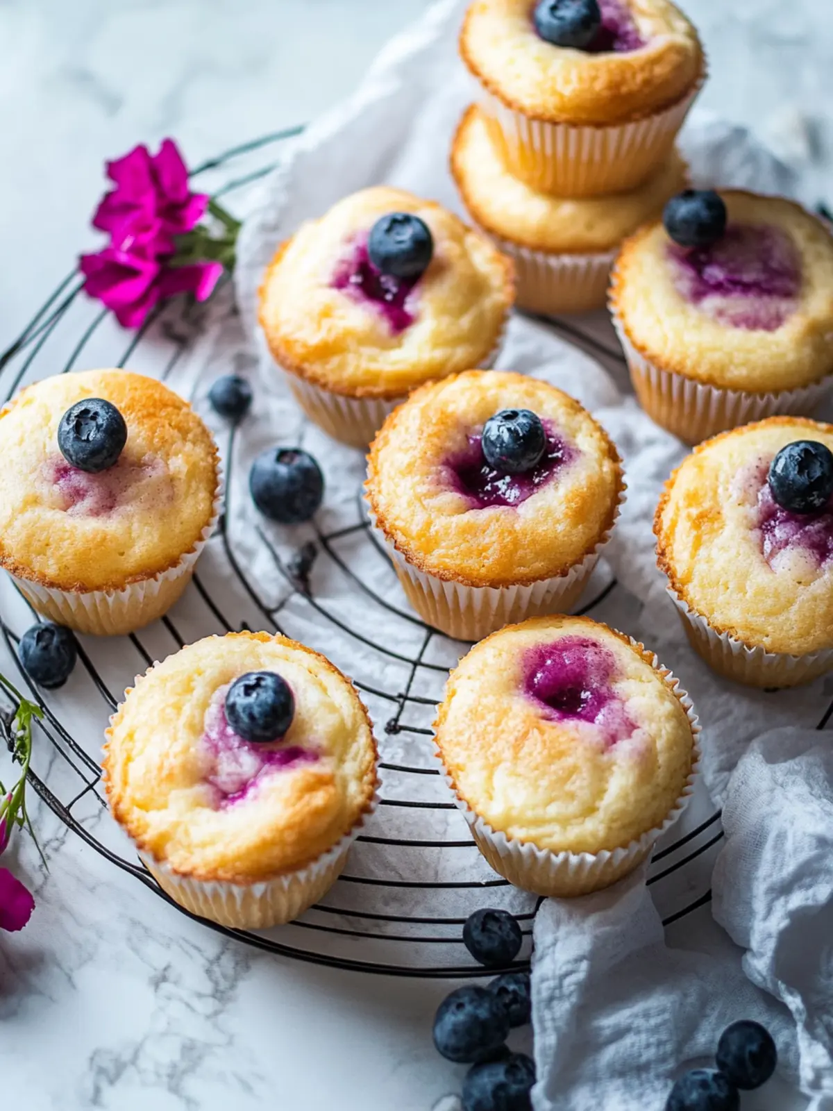 Käsekuchen-Muffins ohne Boden